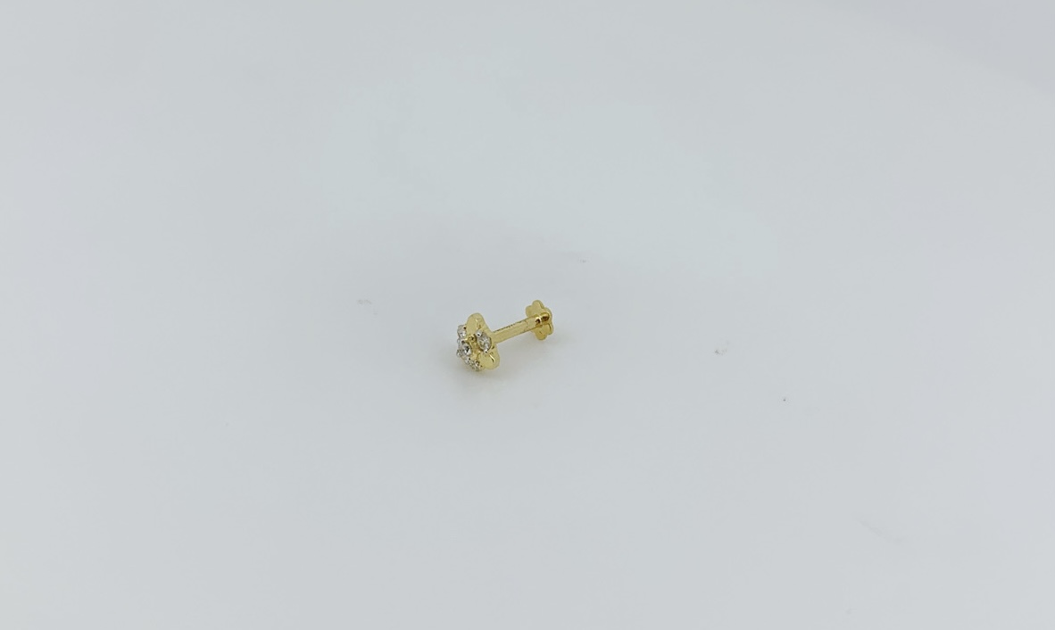 Tiny Gleam Diamond Nose Pin