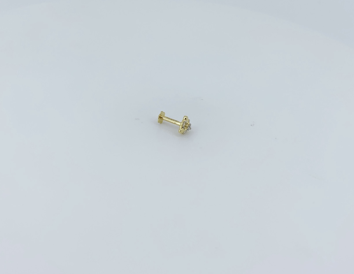 Tiny Gleam Diamond Nose Pin - Image 3