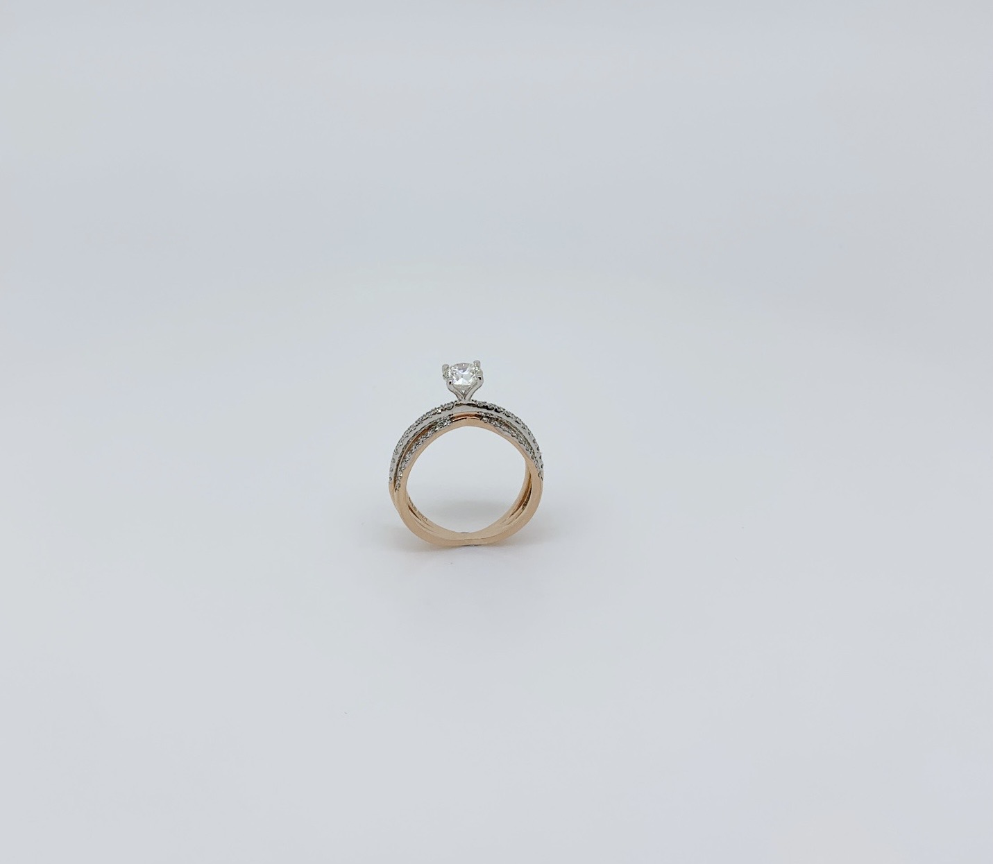 Twined Graced Diamond Ring