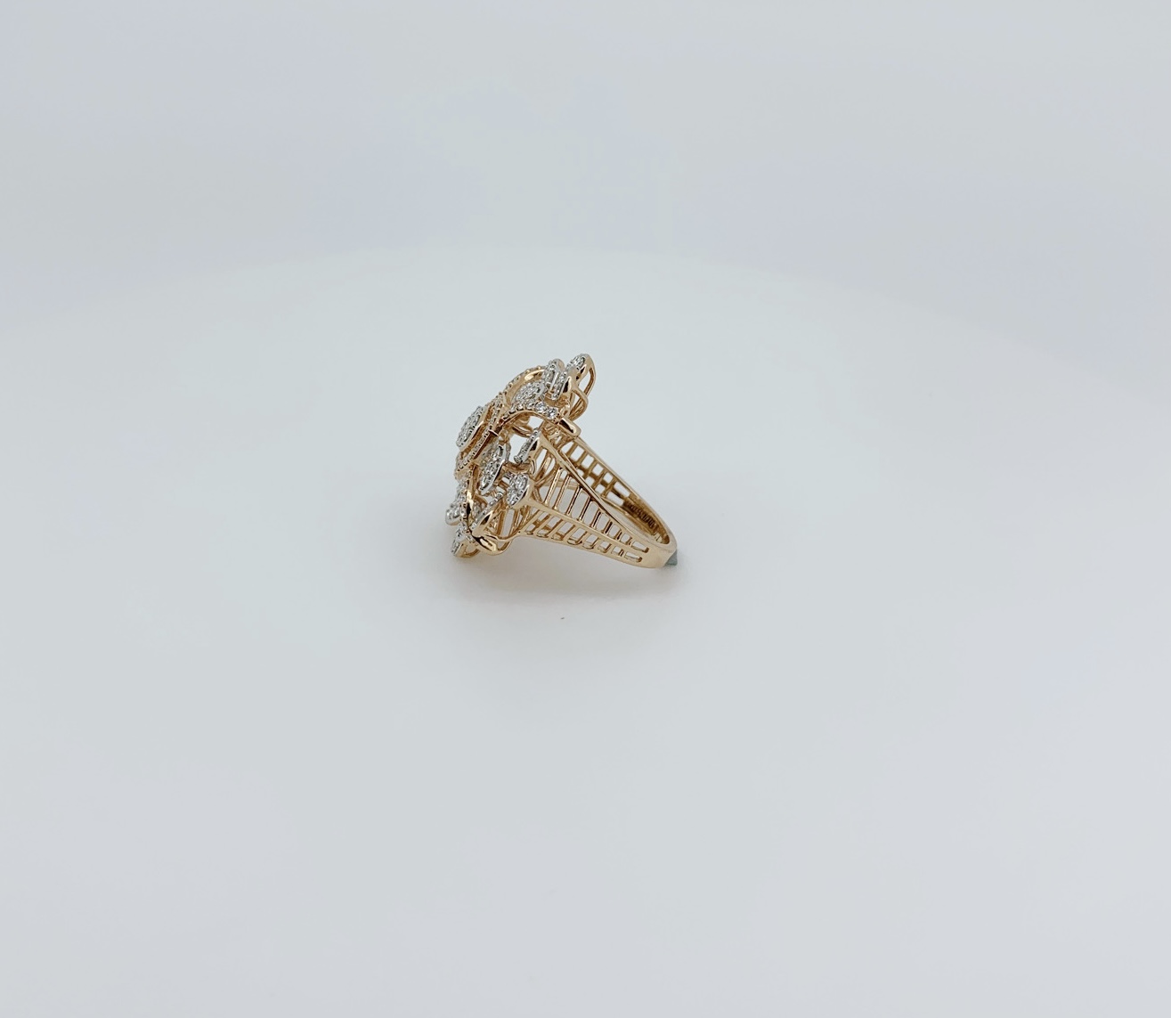Regal Petals Diamond Cluster Ring - Image 2