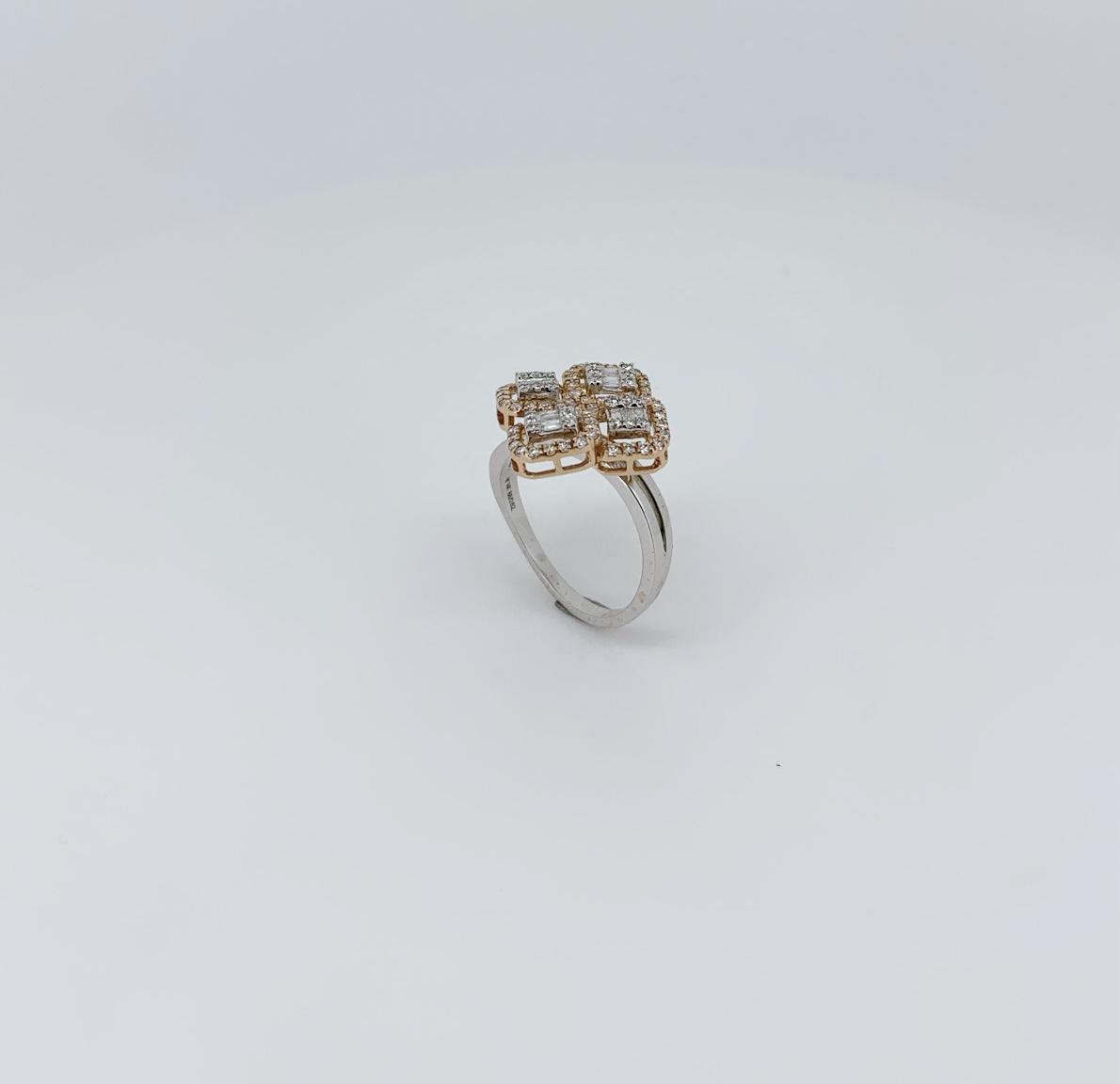Graceful Floral Diamond Ring - Image 2