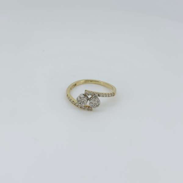 Swirl Bloom Diamond Ring For Her
