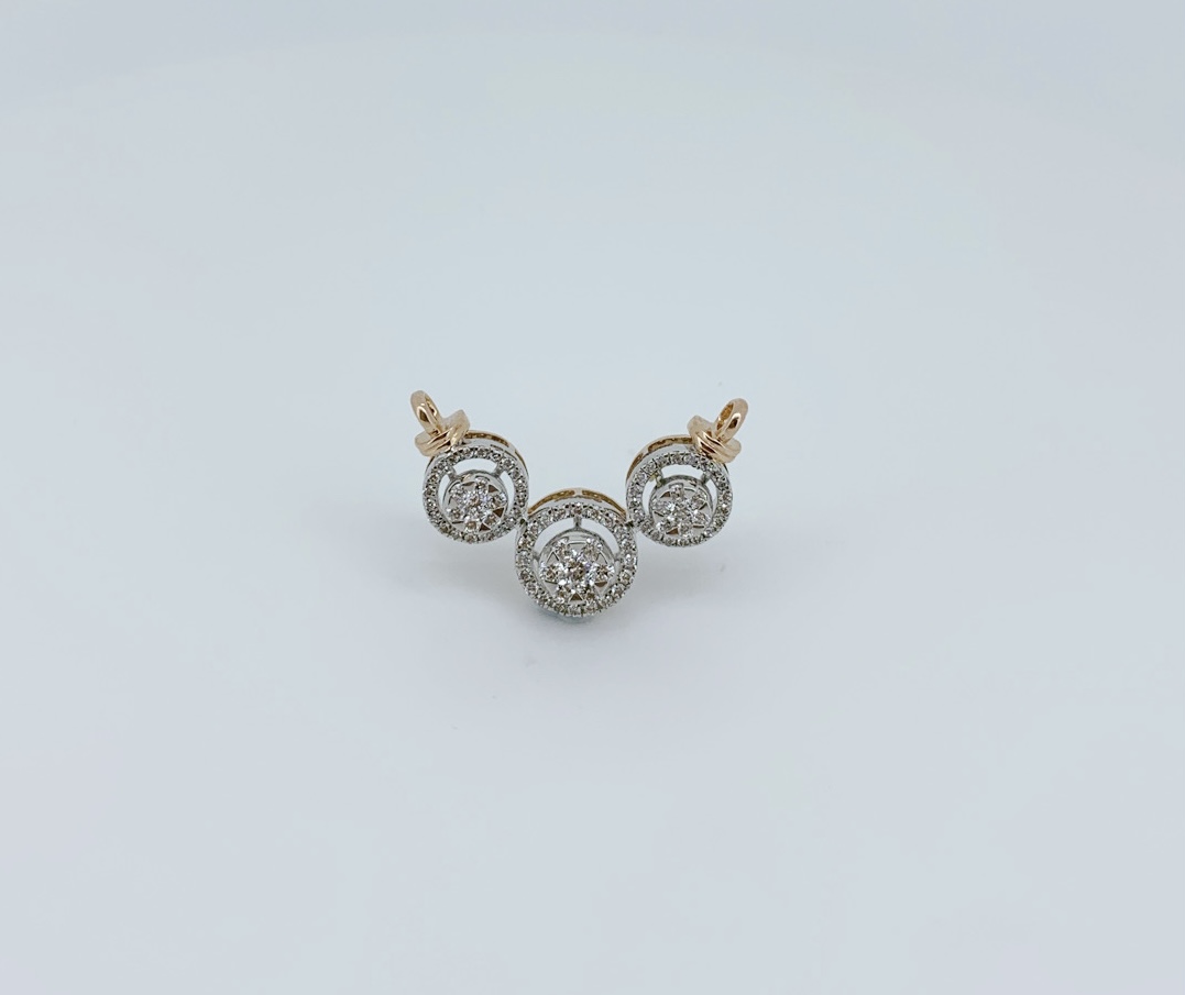 Trio Spark Diamond Mangalsutra - Image 2