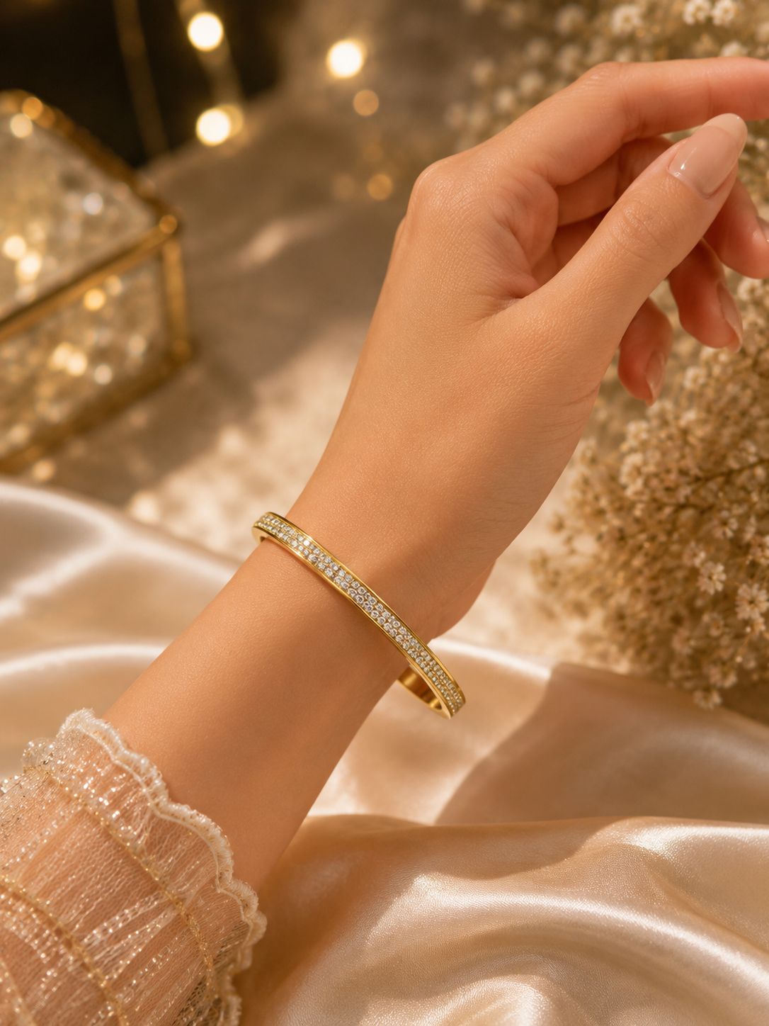 AD Diamond Kada Bracelet
