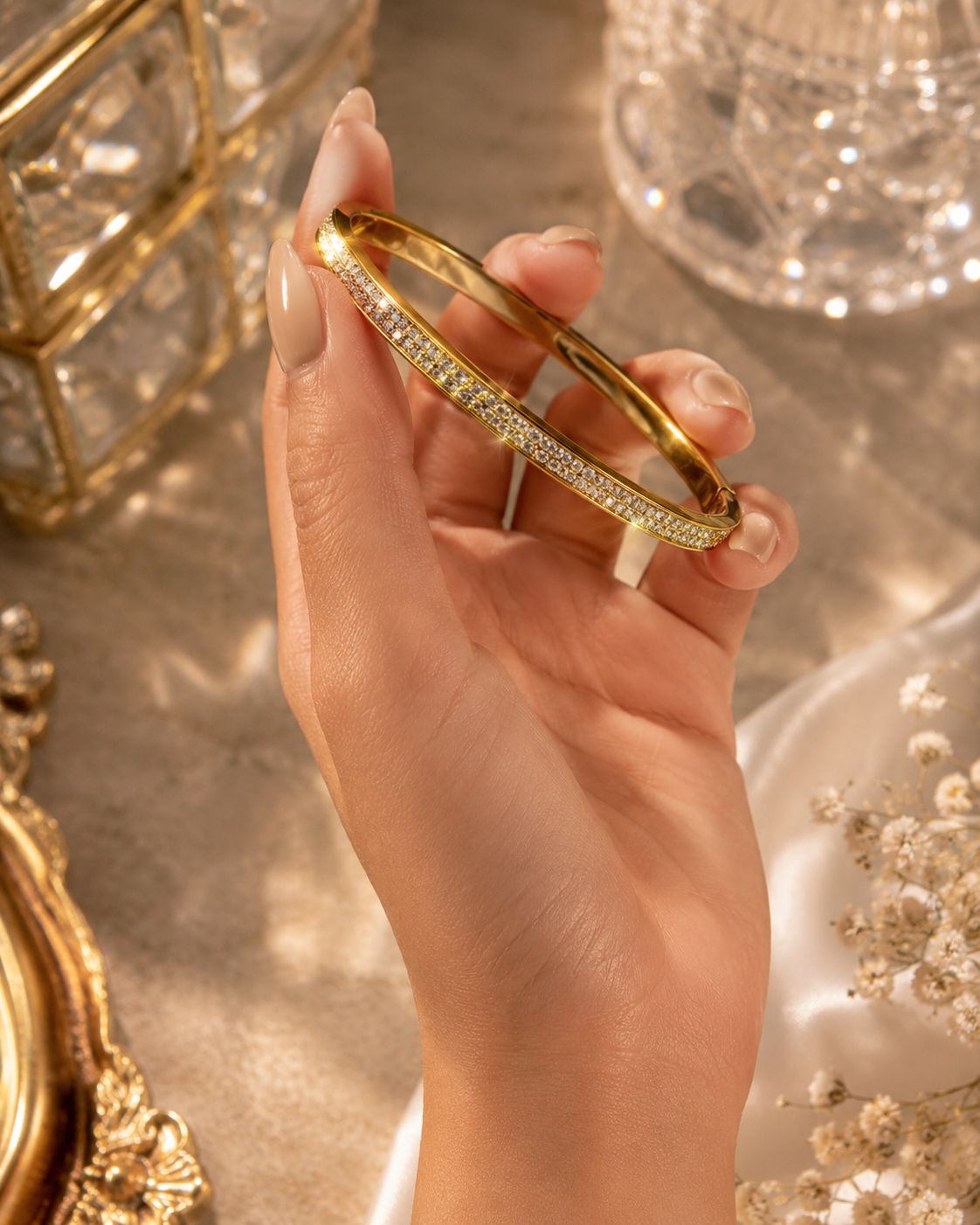 AD Diamond Kada Bracelet - Image 2