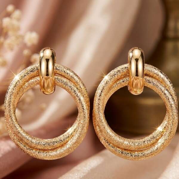 Aura Glimmer Hoop Earrings