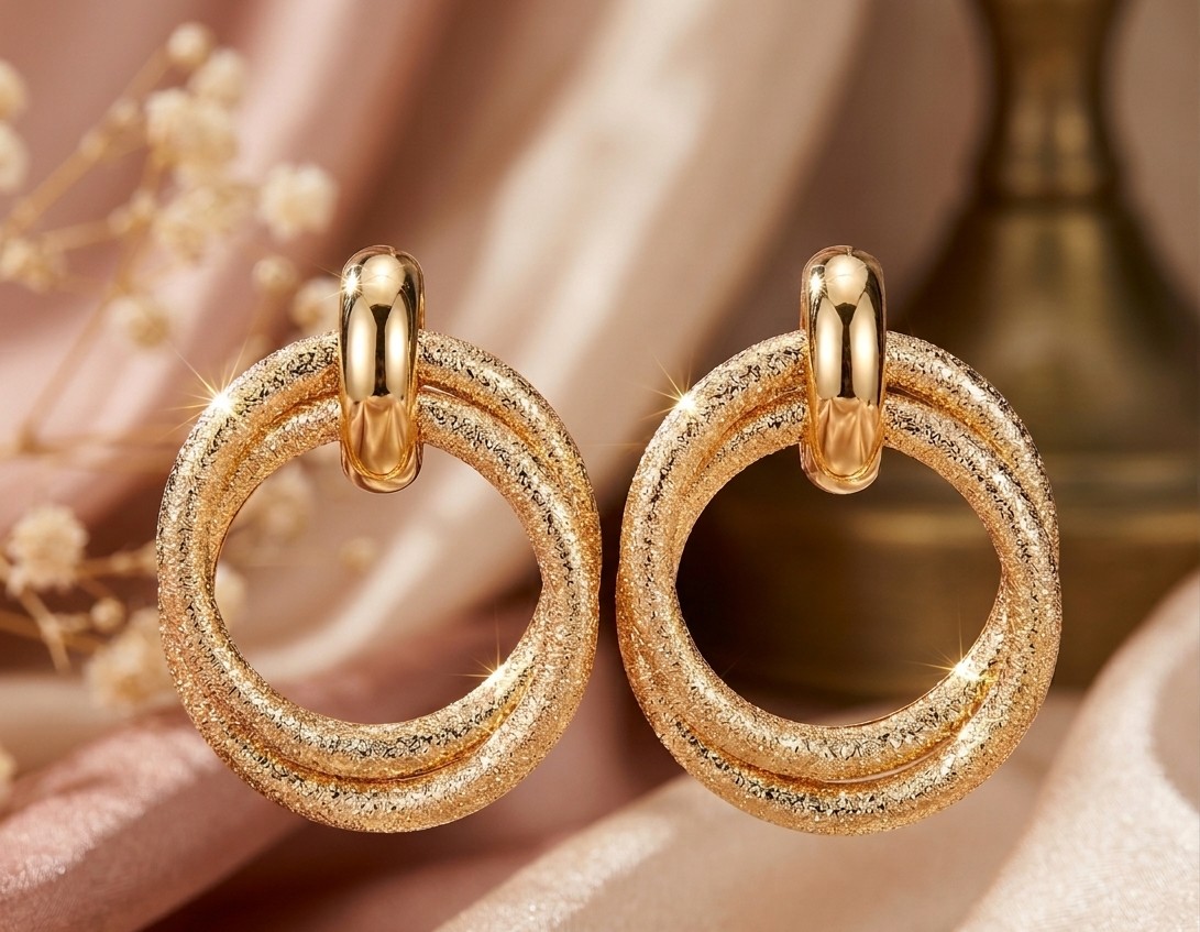 Aura Glimmer Hoop Earrings