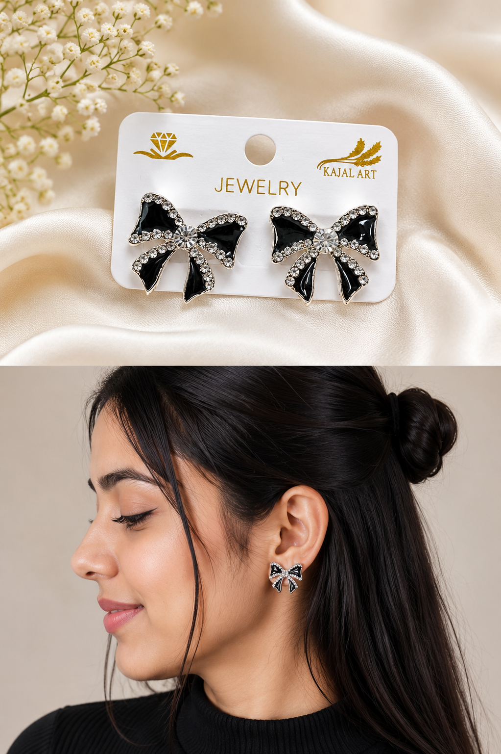 Butterfly & Bow Earrings – Cute Designer Collection - Image 2