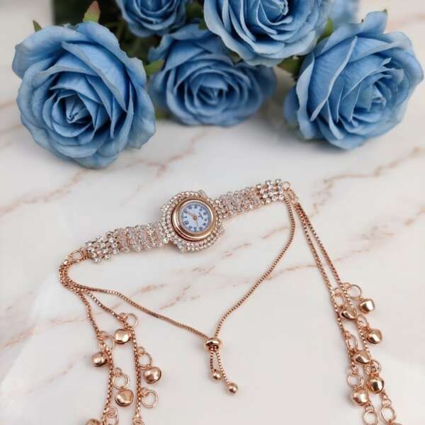 Celestia Rose Gold Charms Watch