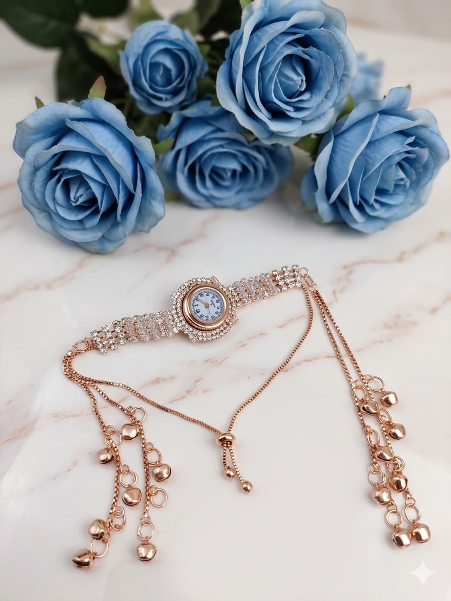 Celestia Rose Gold Charms Watch