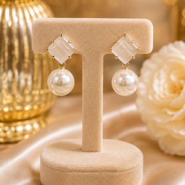 Ivory Pearl Grace earrings