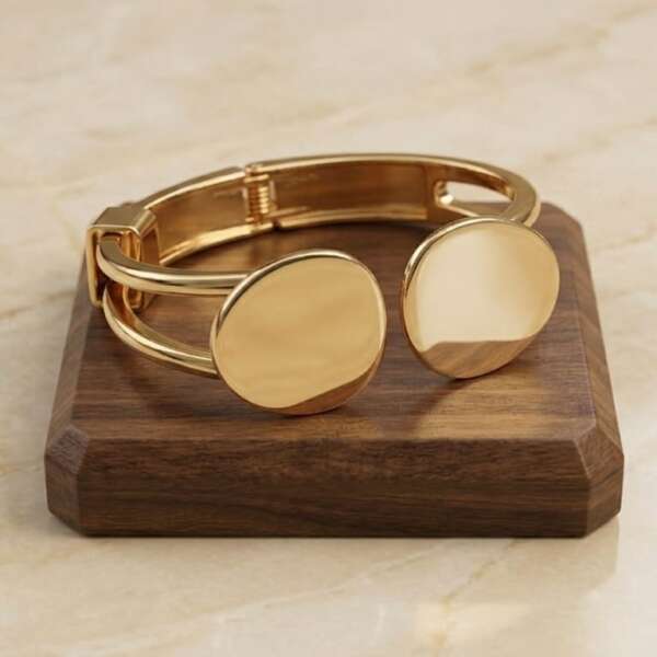 modern gold bracelet