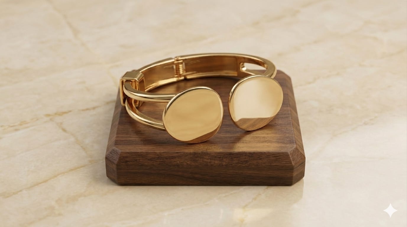 modern gold bracelet