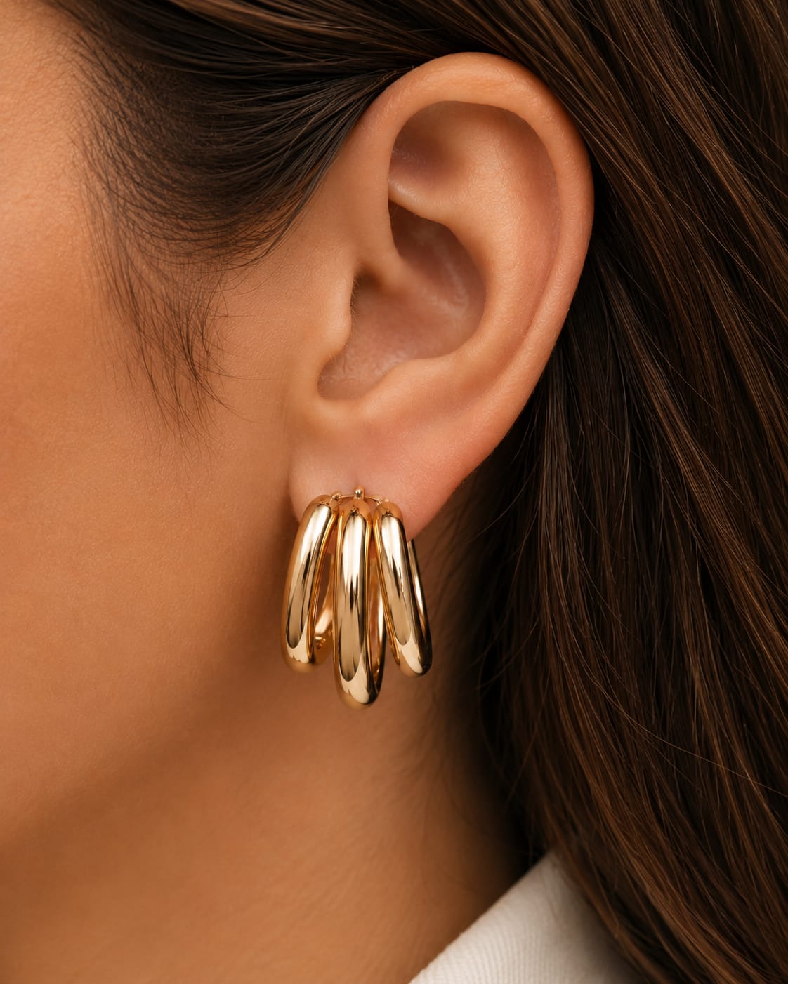 Stella Textured Interlocking earring