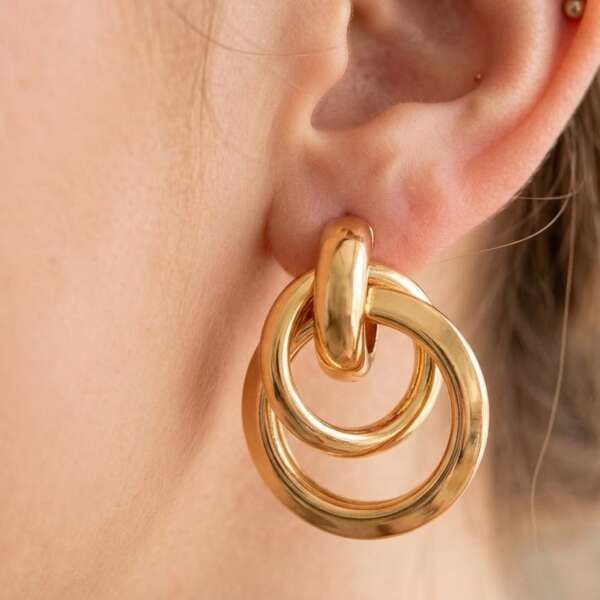 Verona Chunky Interlocking Earrings