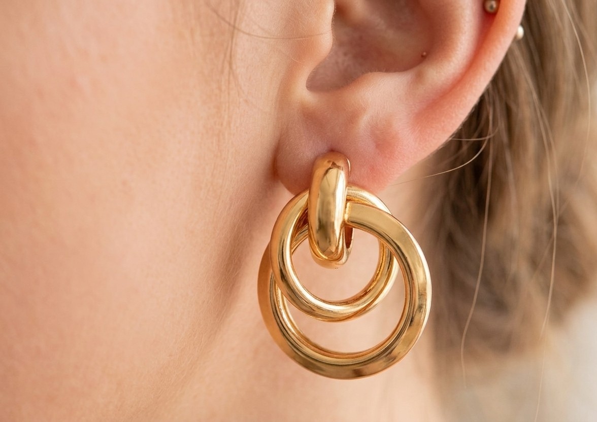 Verona Chunky Interlocking Earrings